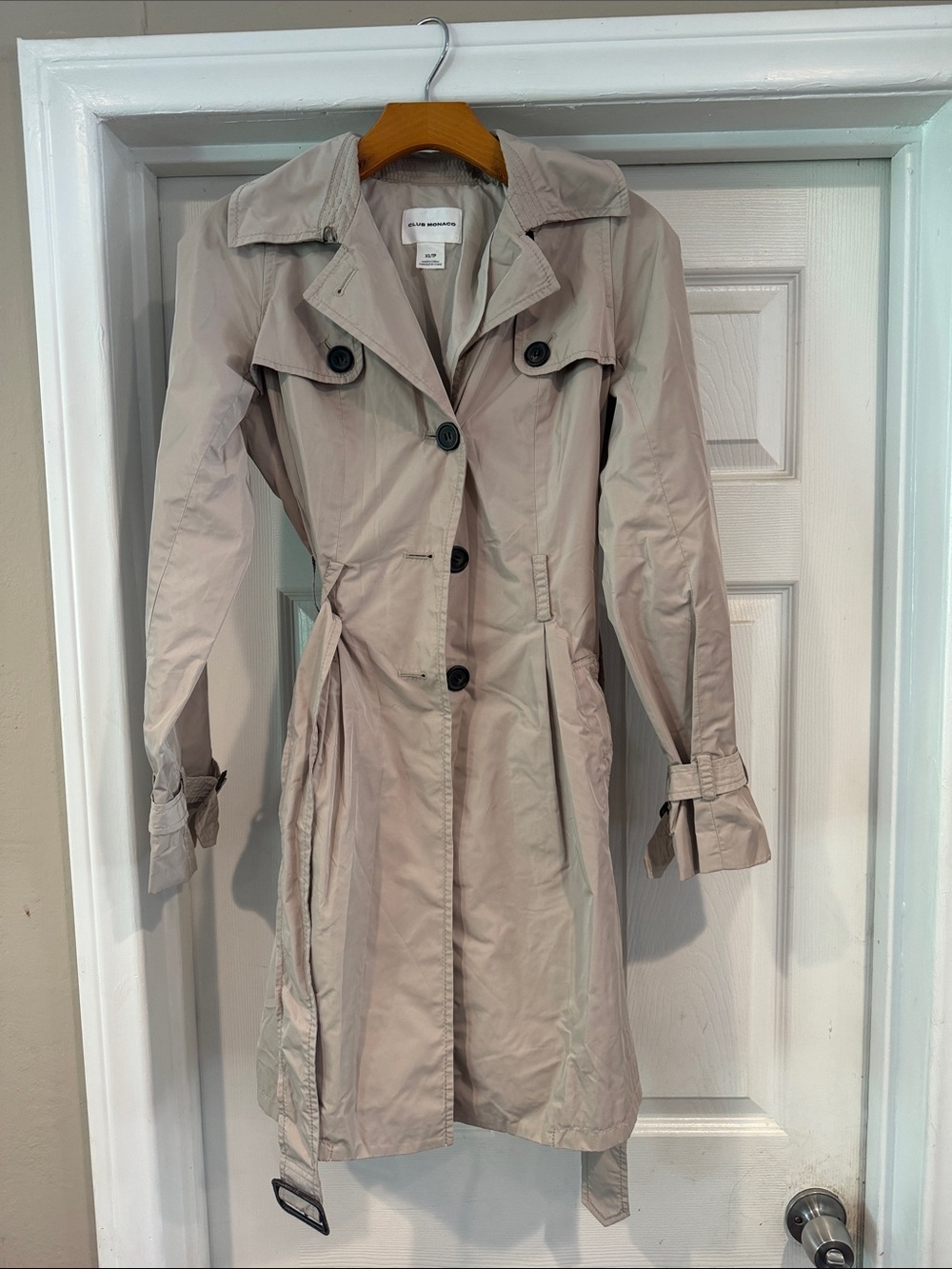 Club Monaco Light Beige Trench Coat